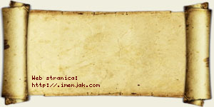 Jovana Zimonjić vizit kartica